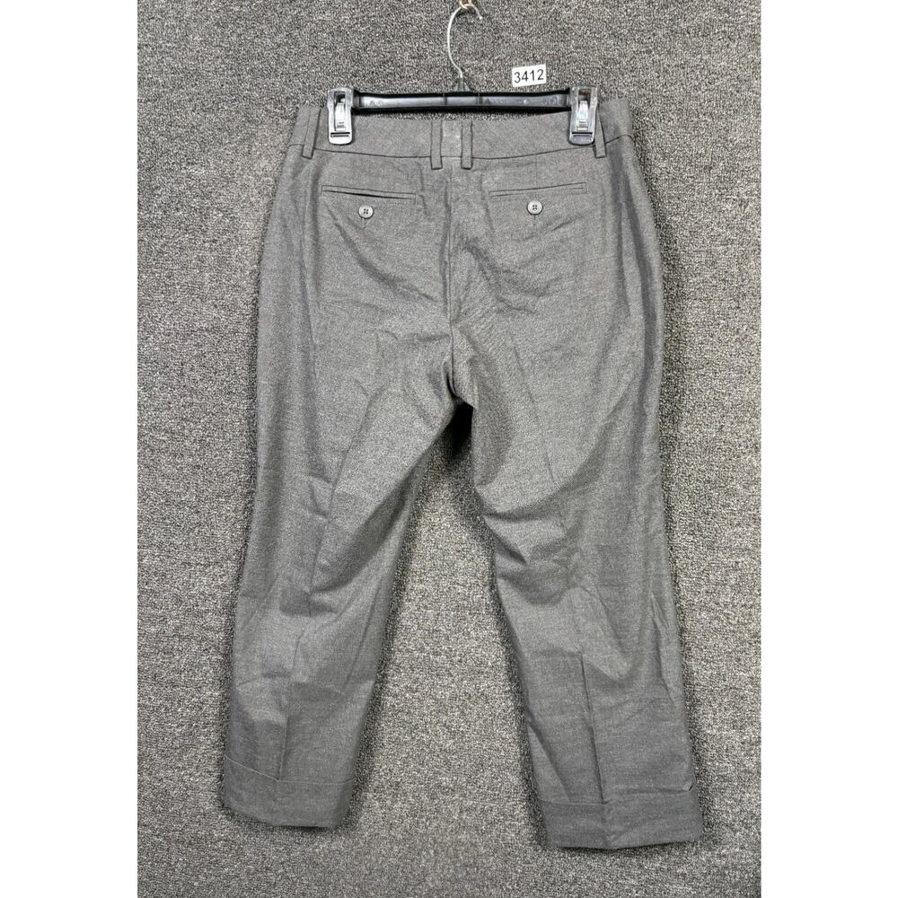GAP Stretch Ankle Pants Womens Size 6 Gray Straight Leg Mid Rise Stretch - Picture 2 of 7
